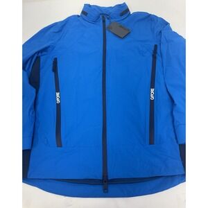 NWT G/FORE WHISPER WATER REPELLENT STRETCH‎ HOODED GOLF JACKET BLUE MEDIUM $425